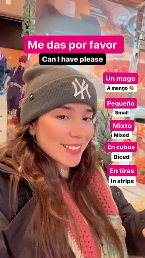How to order a mango 🥭🤤 #mango #español #spanishwithdiana #spanish #espagnol #espanhol #learnspanish #learnspanishlanguage #learnspanishonline #aprenderespañol #aprenderespanhol #learningspanishisfun #learningspanishlanguage #colombia #miami #latina #spanishteacher #spanishtutor | Spanish with Diana