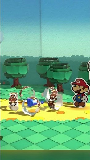 THREATENED BY TINY GOOMBAS! | Paper Mario: Color Splash | #shorts