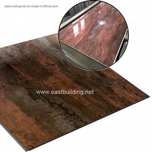 [Hot Item] Bathroom 600mm/ 1000mm Width Volcanic Red PVC Wall Cladding Wet Wall Panel