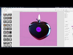 How to render flame in Adobe Dimension.
