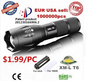 [Hot Item] Rechargeable Aluminium CREE Xm-L T6 LED Flashlight