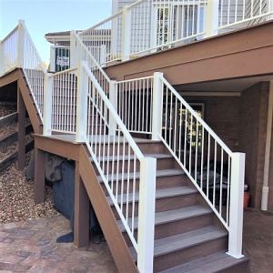 [Hot Item] Preassemble Decorative Aluminum Fence Wrought Iron Balustrade Galvanized Steel Metal Handrail Powder Coated Baluster Railing