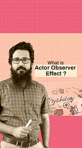 The actor-observer effect is a psychological phenomenon that refers to the tendency for individuals to attribute their own behavior to external factors (situational influences) while attributing the behavior of others to internal factors. . #psychologystudy #psychologyfacts #psychologymajor #psychologystudent #arvindotta #upseducation #psychologydaily #entrancepreparations | UPS Education | Facebook