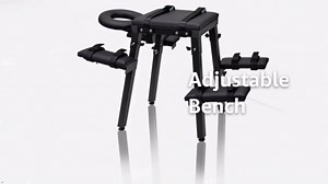 BDSM,Sex Chiar,Sex Bondage Table Adjustable Restraint Wrist Cuffs Included,Optional Sex Machine (Bondage Chair& AV Rod Stent)