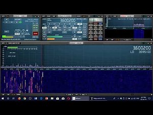 Tuning around 80 Meters RTTY contest with SDRplay RSP1A and FLDIGI decoding software