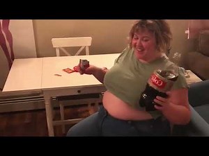 ALICE EATS- LOUD WET BURPS AND HUGE BELLY EXPANSION