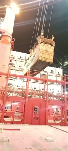 container ship loading