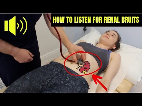 How to auscultate for RENAL BRUITS as seen in Renal Artery Stenosis | Plus example of real sounds...