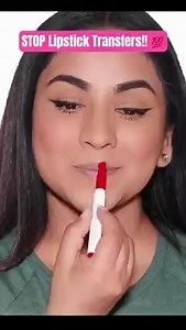 45K views · 553 reactions | Tired of your lipstick transferring? Try this  #lipstickhack #makeuplover #beautytips #makeuphacks #reels | Smitha Deepak | Facebook