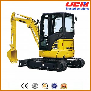 [Hot Item] Used Mini Excavator Komatsu PC35, Komatsu PC40mr PC50 PC35 PC450 Excavator with Dozer Rubber Track, Mini Escavadora Komatsu