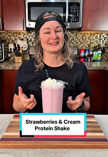 Delicious Strawberries & Cream Protein Shake Recipe