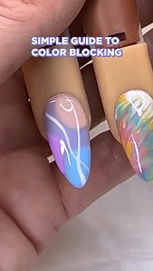 Summer vibes all the way. Simple color blocking for some fun nail art. #youngnails #yougnailsinc #nails #naileducation #nailart #youngnailsmodernnailartist | Young Nails