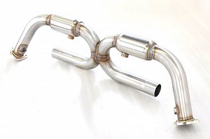 [Porsche ポルシェ 996カレラ マフラー]  ステンレス Ｘパイプ