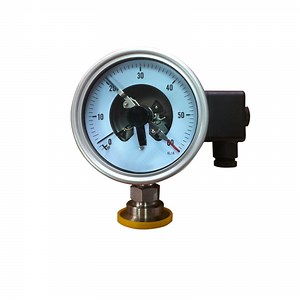 [Hot Item] 100mm 4" Electric Contact Pressure Gauge Diaphragm Manometer Pulp Pressure Measurement