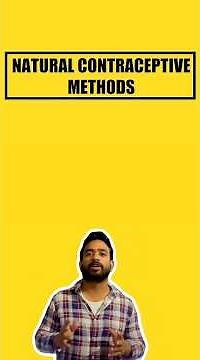 Know About Natural Contraceptive Methods | Biology in One Minute🔥|#neetbiology #naturalmethods