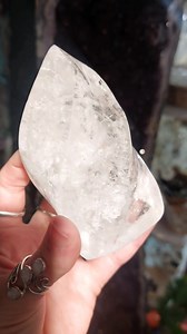 43 reactions | We love a crystal flame carving  they represent power and passion and are thought to focus crystal energy Here we have gorgeous Clear Quartz and Smokey Quartz flames, they really show off the flashes and inclusions inside ✨️ Both powerfully protective crystals for positivity and great to keep around the home  | The Crystal Shop | Facebook