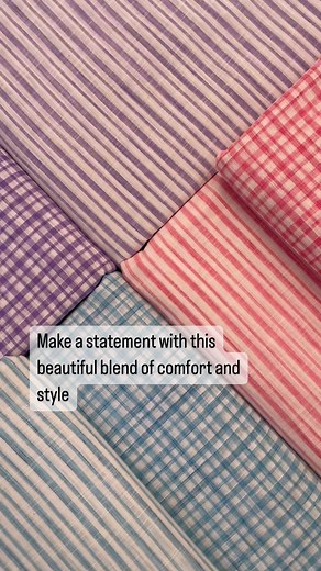 Embrace Checks and Stripes with Colorful Fabrics! In the world of fashion, Slub Cotton Colour Checks and Stripes Fabric stands out for its subtle charm. This versatile fabric beautifully blends comfort and style, offering a unique texture and visual appeal. Perfect for both casual and formal wear, embrace the fashion-forward trend with these fabrics. Visit our e-store “www.sourceitright.com” from our Insta Bio or WhatsApp us “Hi” on 8141022000 for orders and support. On our e-store Go To Menu->P