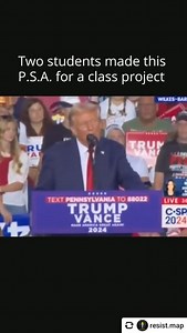 5.1K views · 663 reactions | @resist.map Two students were assigned a class project to make a PSA about something that's important to them. ㅤ They made theirs on how it feels to be dehumanized and vilified by this administration because of the color of their skin. ㅤ Credit: dalila.guzman on TT | Pittsburgh Lesbian Correspondents | Facebook