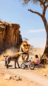28K views · 226 reactions | AI footage made a lion saves a little girl from hyenas | Bismark Baah Osei | Facebook