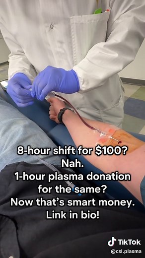 Donate plasma for money at CSL Plasma. Use 1NLI26H2WZ in the app. Link in bio. #cslplasma #donateplasma #donatingplasma #plasmadonation