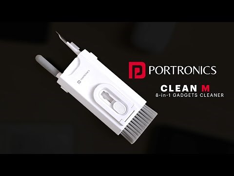 The ONLY Cleaning Kit You'll Ever Need For Your Gadgets | Portronics Clean M 8-in-1 Gadgets Cleaner