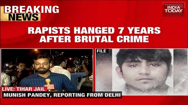 Justice for Nirbhaya: 4 men convicted for gang-rape hanged 7 years after brutal crime