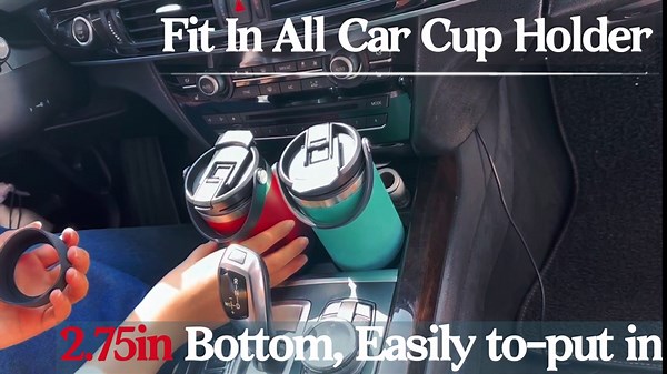 30oz Insulated-Tumblers Travel Coffee Mug - w/Straw & Flip Lid, Silicone Boot, Strap Carrier Bag, Cold 24H & Hot 12H, Stainless-Steel Coffee Tumbler Insulated Water Bottle Fits in Car Cup Holder