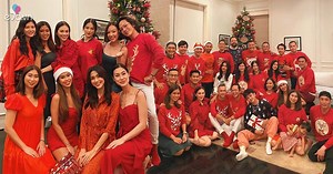 Biệt đội bạn triệu đô của Hà Tăng tụ họp, dresscode hừng hực tinh thần giáng sinh