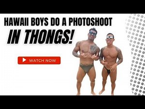 Male Thong Swimwear Photoshoot in Hawaii #19