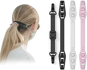 HX AURIZE Mask Extender Strap Adjustable Comfort Ear Hook 4 Pcs