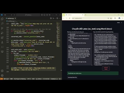 [Streamlit] Ex2Docx - Latex (ex_test) to Word (phiên bản thử nghiệm)