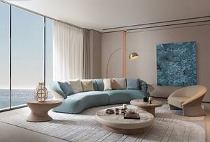 [Hot Item] Stylish Modern Elegant Design Contemporary Nubuck Leather Living Rooms Single Large-Sized Sofa