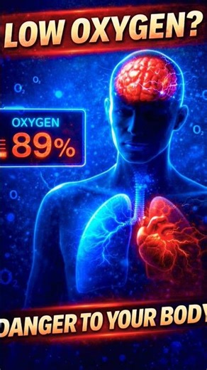 Is 89% Oxygen Dangerous? Low Blood Oxygen Symptoms Explained. #shorts