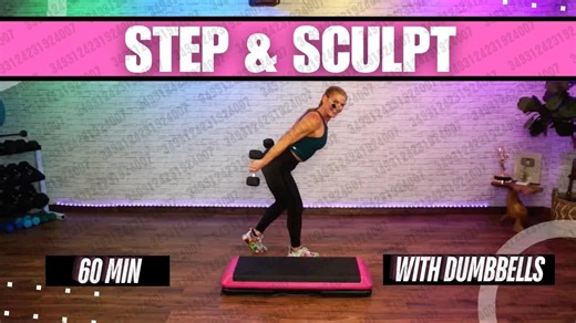 2024.06.12 【CHRISTINA DORNER】60 分钟 - 踏步与力量锻炼 - 踏步机和哑铃