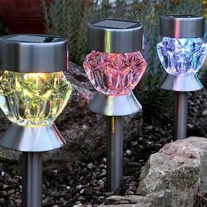 [Hot Item] Color Changing LED Solar Powered Pathway Lights, Outdoor Landscape Lighting