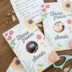 VIDEO: Free Printable "Homegrown" Seed Packets With Canon IVY - Something Turquoise
