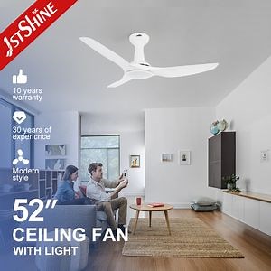 [Hot Item] 1stshine Ceiling Fan Light 52 Inches ABS Blade Energy Saving High Quality Fancy DC Ceiling Fan LED Light