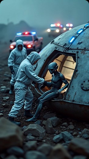 26K views · 8.4K reactions | An alien is helped out of his UFO and will be escorted to an Area 51 lab to be researched. What do you think of this? #UFOs #uaps #ufo #uap #aliens #alien #area51 | Ufonomenon | Facebook