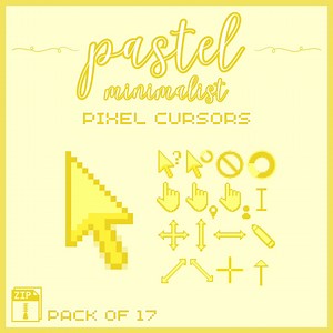Gelbe Pastell-Mauszeiger - volles ästhetisches Paket aller 17 Zustände - Etsy.de