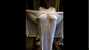 A hot Granny with big tits in Nightgown
