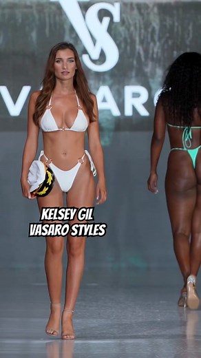 Kelsey Gil Slow Motion Bikini Runway Walk - Vasaro Styles - Miami Swim Week 2023 #girl #fashion #bikini #model