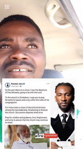 3.9K views · 73 reactions | RIP Mutumwa Mwazha ( Passion Java prophecy) | Courjah Zw | Facebook