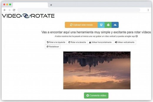 Cómo rotar un vídeo online y gratis con la ayuda de Video Rotate