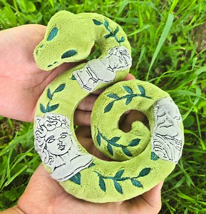Medusa- Weighted Snake- Plush Toy - Etsy