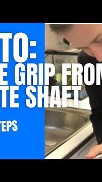 How to cut off and remove a golf grip from graphite shaft ( without any special tools )