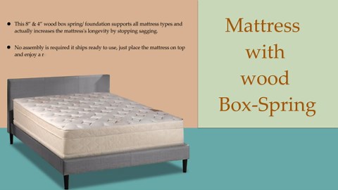 13-Inch Extra Firm Foam Encased Eurotop Hybrid Mattress, Queen, Black