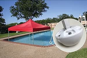 Shaded Lagoon Canopy Turtles Universal Canopy Accessory for Pool Shade. 4pcsPack White