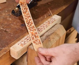 How to Make Beautiful Japanese Yosegi Veneers with a Plane