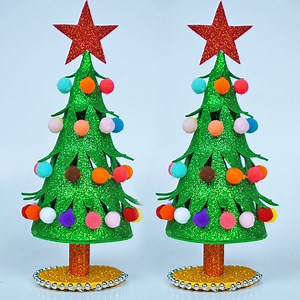 Glitter Foam Paper Crafts🎄 How to Make Mini Christmas Tree🎄 DIY Homemade Christmas Crafts Idea | Million Ideas of Crafts