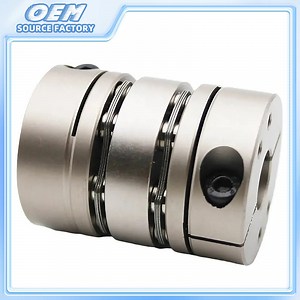 [Hot Item] Flexible Shaft Couple Clamp Coupling Machining Aluminum Double Diaphragm Coupling